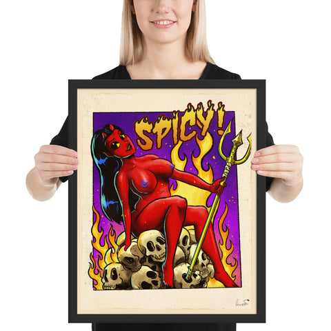 Spicy Devil - Framed poster