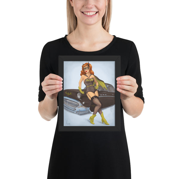 Barb's Bat-mobile Framed poster