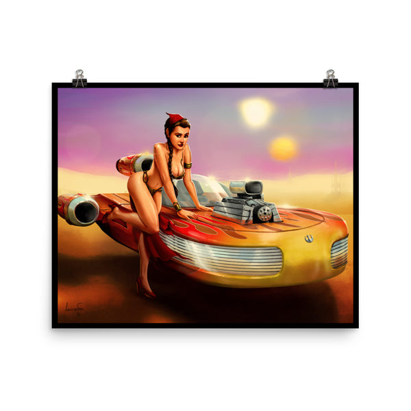 Hot Rod Leia - Poster