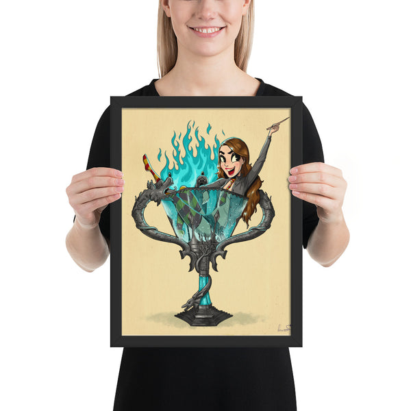 Hermione in the Triwizard Cup - Framed poster