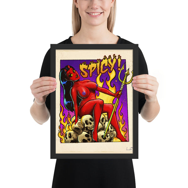 Spicy Devil - Framed poster